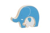Puslespil - Goki Wooden Puzzle Standing Elephant 2 pcs. Wood - 57330