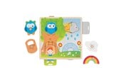 Puslespil - Goki Wooden Background Shapes Puzzle Weather 4pcs Wood - 57339