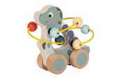Babylegetøj - Small Foot - Wooden Push Figure Motor Skills Spiral Dino - 12615