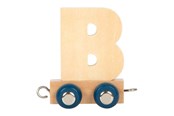 Børneværelse - Small Foot - Wooden Letter Train Polar - B - 12572