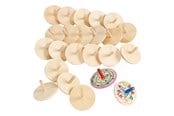 Legetøj - Colorations - Wooden Spinning Tops Set of 24 - CHWHIRL