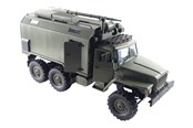 Fjernstyret - Amewi Ural B36 Military Lorry 6WD RTR 1:16 Green - 22371