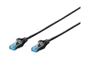 Netværkskabel - DIGITUS Professional patch cable - 1 m - black - Sort - 1m - DK-1532-010/BL