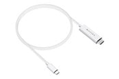 Skærmkabel - Hyper 4K USB-C to HDMI Cable 2.5m - White - HD6007WHGL