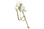 Dukke, bamse og udstyr - Goki Wooden Hobby Horse White - 53940