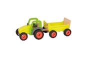 Trælegetøj - Goki Wooden Tractor with Trailer - 55886
