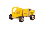 Trælegetøj - Goki Wooden Dump Truck Yellow - 55895