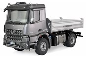 Fjernstyret - Amewi Mercedes-Benz Arocs Hydraulic Dumper Lorry Basic 4x2 1:14 RTR Grey - 22615