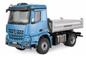 Fjernstyret - Amewi Mercedes-Benz Arocs Hydraulic Dumper Lorry Basic 4x2 1:14 RTR Blue - 22616