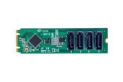 Harddisk - tilbehør - StarTech.com 4-Port M.2 to SATA Adapter Card M.2 PCIe 3.0 to SATA HDD/SSD Expansion Card ASM1064 Chipset M.2 NVMe to 4x HDD/SSD for Windows/macOS/Linux - interface adapter - SATA - M.2 Card - 4P-SATA-M2-ADAPTER