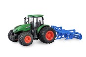 Fjernstyret - Amewi RC Tractor with Cultivator 1:24 RTR Green - 22640