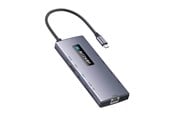 USB hub - BlitzWolf Adapter 10in1 HUB BW-NEW TH8 USB hub - USB 3.0 - 10 ports - Grå - BW-NEW TH8