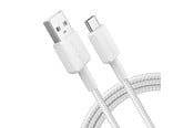 USB kabel - Anker 322 USB-A to USB-C Cable (1.8m Braided) - White - A81H6G21