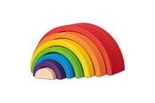 Babylegetøj - Goki Wooden Building Blocks Rainbow 5 pcs. - 58479