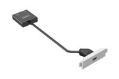 Netværkstilbehør - Vision TechConnect 3 modular facility plate kit with snap-ins and cables - TC3 USBC