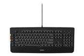 Tastatur - Belkin KVM Remote Control with Integrated Keyboard - Tastatur - Sort - F1DN008KBDUK