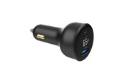 Mobil - Adaptere & Opladere - Gembird Car Power Adapter with LCD display - USB Type-C PD - 65W - TA-UC-AC2PD65LCD-CAR-01