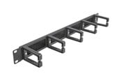 Netværkstilbehør - DeLOCK Cable Management Brush Strip with 5 hooks - 66490