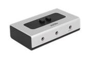 USB hub - DeLOCK Switch Stereo Jack 3.5 mm USB hub - 2 ports - Sort - 87699