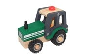 Trælegetøj - Magni Wooden Tractor with Rubber Wheels - 3895