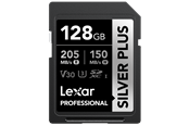 Hukommelseskort - Lexar Professional SILVER PLUS SDXC - 205MB/s - 128GB - LSDSIPL128G-BNNNG