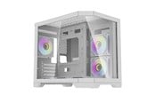 Kabinet - Darkflash FT418 computer case + 6 aRGB fans (white) - Kabinet - Minitower - Hvid - FT418 White