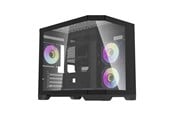 Kabinet - Darkflash FT418 computer case + 6 aRGB fans (black) - Kabinet - Minitower - Sort - FT418 Black