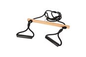 Udendørsleg - Small Foot - Wooden Trapeze Swing with Gymnastics Rings Black Line - 12409