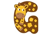 Kreativt Legetøj - Small Foot - Wooden Animal Children's Letter - G - 12514