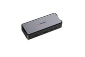 Dockingstation - Verbatim Pro - docking station - USB-C - 2 x HDMI DP - 1GbE - SSD 256 GB - 32174