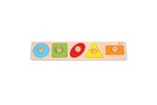 Babylegetøj - Classic World Wooden Stud Puzzle Shapes 5 pcs. - 3644