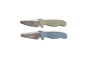Baby Udstyr - Filibabba Knivsæt til børn - 2-pak - Powder Blue + Green - FI-03337