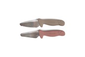 Baby Udstyr - Filibabba Knivsæt til børn - 2-pak - Warm Grey + Rose - FI-03338