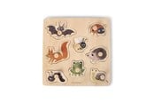 Baby Udstyr - Filibabba Silhouette-puslespil i træ - Skovens dyr - FI-03370