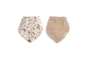 Baby Udstyr - Filibabba Bandana-hagesmæk 2-pak GOTS - Little Wonders + Warm Grey - FI-03365