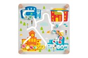 Babylegetøj - Classic World Wooden Board Sorting Game 2in1 City and Waste Separation - 40051