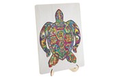 Puslespil - Creative Craft Group Wooden Jigsaw Puzzle Turtle 130 pcs. Floor - 400085