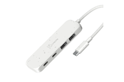 USB hub - j5create USB-C to 4-Port USB Hub USB hub - USB 3.2 - 4 ports - Hvid - JCH342EW-N