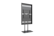 Vægbeslag, AV-Beslag & AV-Møbler - Multibrackets M Pro Series enclosure - Slim - for LCD display - dual pole - black - Maks 50 kg - Maks størrelse 75" - 7350022738225
