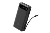 Powerbank - Anker Power Bank (20K 87W Built-In USB-C Cable) - Black Powerbank - Sort - 20000 mAh - A1383011