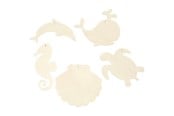 Kreativt Legetøj - Creativ Company Wooden Sea Animals with Hanging Eye - 57972