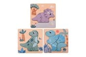 Puslespil - Jouéco Wooden Dino Puzzle Wood - 80157