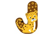 Kreativt Legetøj - Small Foot - Wooden Animal Children's Letter - J - 12517