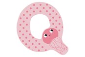 Kreativt Legetøj - Small Foot - Wooden Animal Children's Letter - Q - 12524