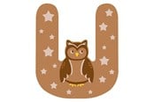 Kreativt Legetøj - Small Foot - Wooden Animal Children's Letter - U - 12528