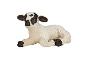 Figur - Mojo - Farmland Lamb White Black Lying - 387060