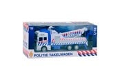 Legetøjsbil - Johntoy 1-1-2 Pull-Back Police Tow Truck - 26126