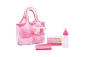 Dukker & Tilbehør - Baby Rose Diaper Bag with Accessories - 27616
