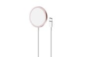 Mobil - Adaptere & Opladere - Puro PURO magnetisk oplader USB-C MagSafe - Rosa - CUSBCMAG1ROSE