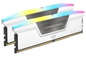 RAM - Corsair Vengeance RGB DDR5-6000 - 32GB - CL36 - Dual Channel (2 pcs) - AMD EXPO & Intel XMP - Hvid med RGB - CMH32GX5M2E6000Z36W